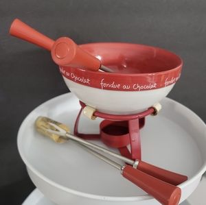 Fondue au Chocolat petite Chocolate Fondue Dipping Desire Set for 4